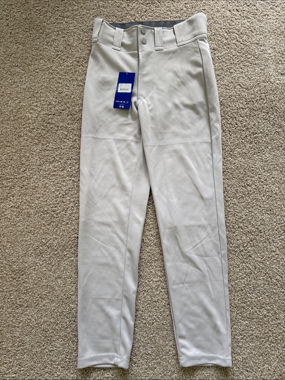Mizuno Light Silver Kids Baseball Joggers